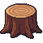 tree stump, cut log